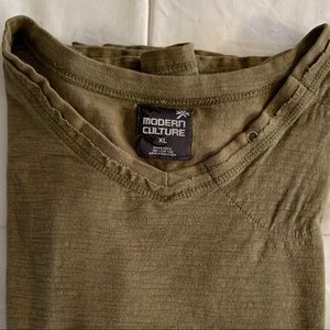 Vintage Modern Culture T-shirt-olive green XL